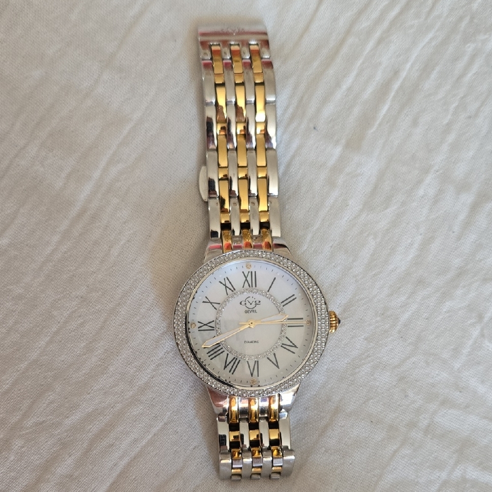 Gevril Watch With Genuine Diamond Accents